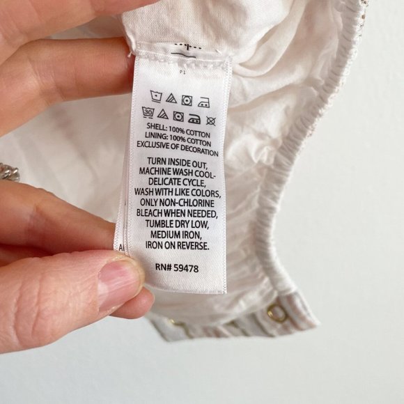 Rose Gold Striped Baby Romper Size 12 Months - Picture 4 of 6